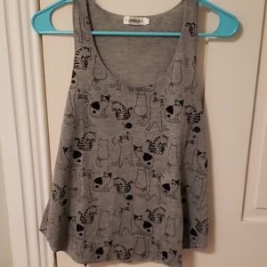 Adorable kitty cat tank top